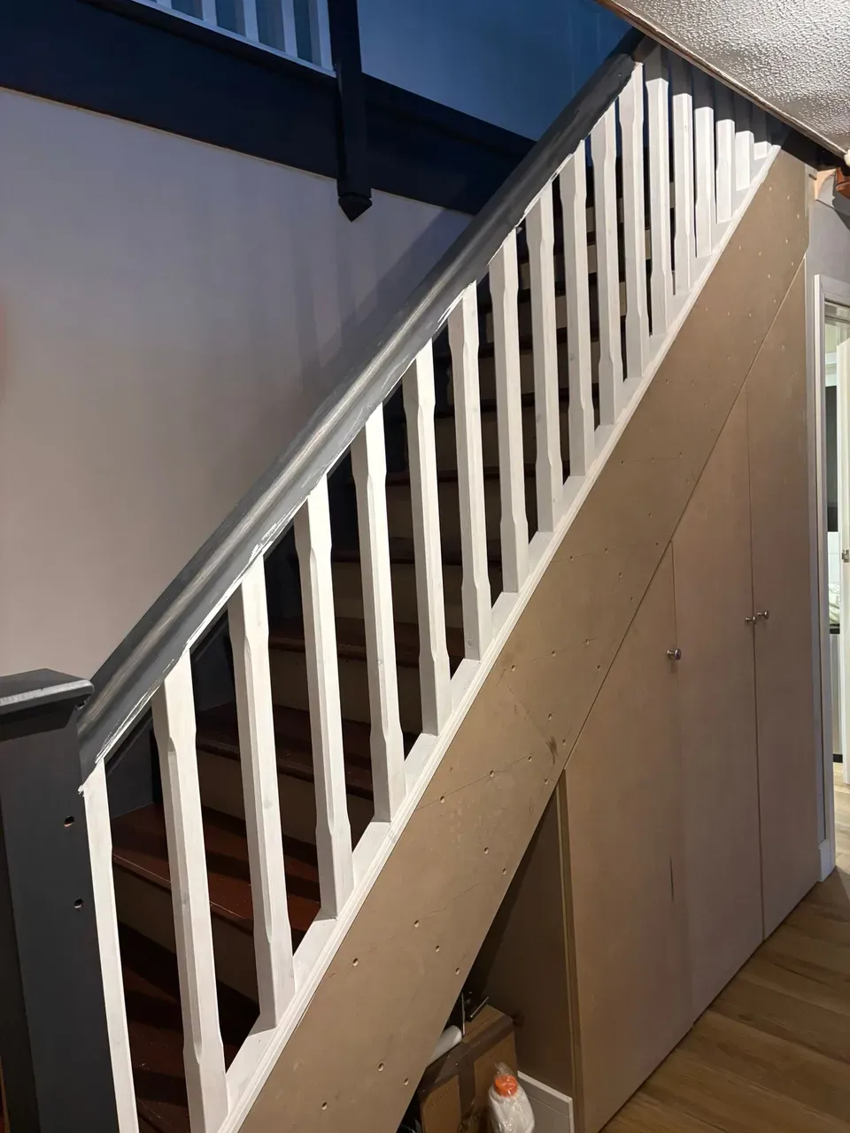 Full strip-out in progress — rooms cleared for renovation
