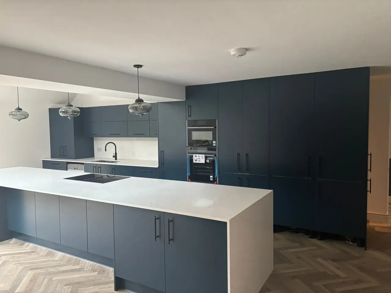 Practical home improvement detail — layout and finishing in progress